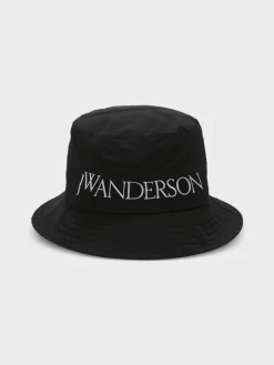 JW ANDERSON Cappelli<CAPPELLO LOGO BUCKET Nero