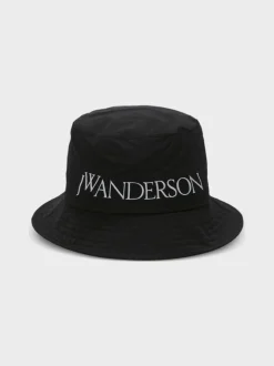 JW ANDERSON Cappelli<CAPPELLO LOGO BUCKET Nero