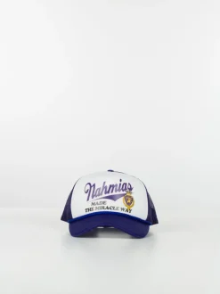 NAHMIAS Cappelli<CAPPELLO MIRACLE WAY FOAM TRUCKER Bianco, Blu