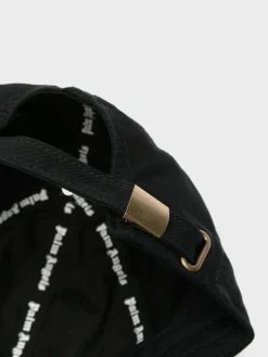 PALM ANGELS Cappelli<CAPPELLO MONOGRAM Bianco, Nero