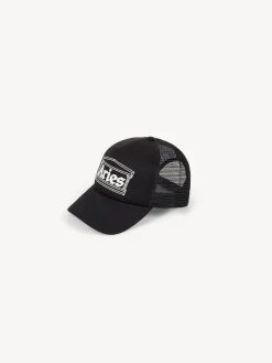 ARIES Cappelli<CAPPELLO TEMPLE TRUCKER Bianco, Nero