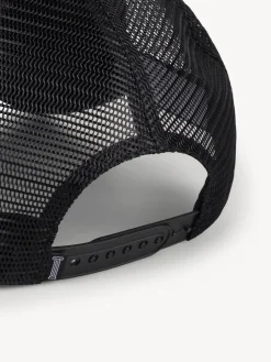 ARIES Cappelli<CAPPELLO TEMPLE TRUCKER Bianco, Nero