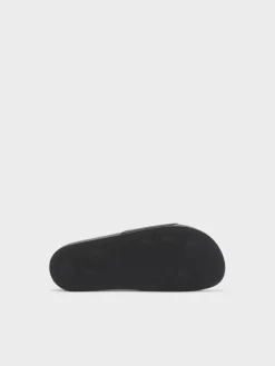 PALM ANGELS Sandali<CIABATTA MONOGRAM Bianco, Nero