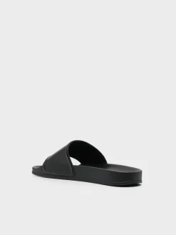MARCELO BURLON Sandali<CIABATTA COUNTY CROSS SLIDER Bianco, Nero