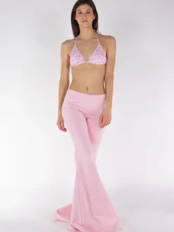 VETEMENTS. Costumi Da Bagno<COSTUME BIKINI TOP GRAFFITI MONOGRAM Bianco, Rosa