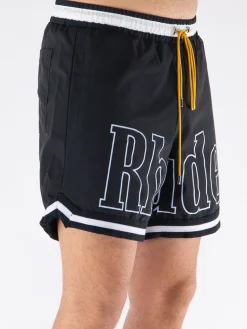 RHUDE Costumi Da Bagno<COSTUME CON LOGO Bianco, Nero