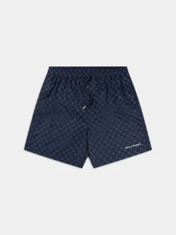 DAILY PAPER Costumi Da Bagno<COSTUME MARITIME LOGO Blu