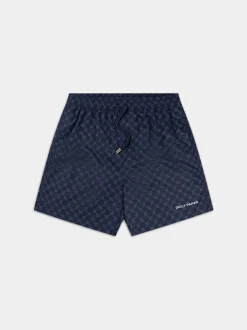 DAILY PAPER Costumi Da Bagno<COSTUME MARITIME LOGO Blu