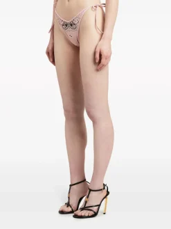 PALM ANGELS Costumi Da Bagno<COSTUME PAISLEY V BIKINI BOTTOM Nero, Rosa