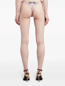 PALM ANGELS Costumi Da Bagno<COSTUME PAISLEY V BIKINI BOTTOM Nero, Rosa