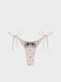 PALM ANGELS Costumi Da Bagno<COSTUME PAISLEY V BIKINI BOTTOM Nero, Rosa