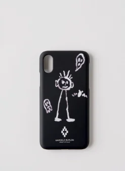 Articoli E Accessori Hi-Tech<COVER IPHONE KID SKETCH XS Bianco, Nero