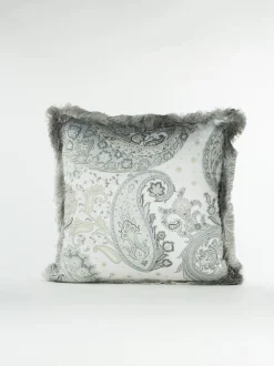 ETRO HOME ACCESSORY Complementi D'Arredo|Cuscini E Plaid<CUSCINO CON PASSAMANERIA Bianco, Grigio