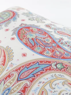 ETRO HOME ACCESSORY Complementi D'Arredo|Cuscini E Plaid<CUSCINO IN COTONE CON STAMPA PAISLEY Multicolor
