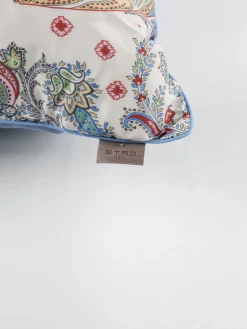 ETRO HOME ACCESSORY Complementi D'Arredo|Cuscini E Plaid<CUSCINO IN COTONE CON STAMPA PAISLEY Multicolor