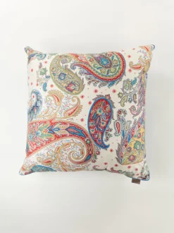 ETRO HOME ACCESSORY Complementi D'Arredo|Cuscini E Plaid<CUSCINO IN COTONE CON STAMPA PAISLEY Multicolor