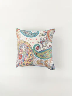 ETRO HOME ACCESSORY Complementi D'Arredo|Cuscini E Plaid<CUSCINO IN RASO DI COTONE PAISLEY Multicolor