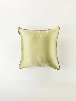 ETRO HOME ACCESSORY Complementi D'Arredo|Cuscini E Plaid<CUSCINO RICAMATO CON TUBOLARE Verde