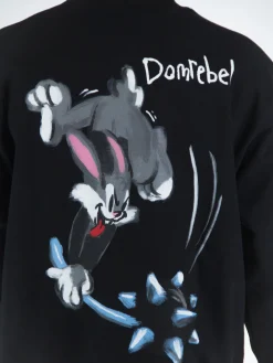 DOMREBEL Felpe<DIZZY FELPA GIROCOLLO Bianco, Nero