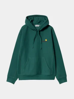 CARHARTT WIP Felpe<FELPA AMERICAN SCRIPT HOODIE Verde