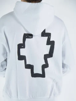 Felpe<FELPA CROSS OVER Bianco