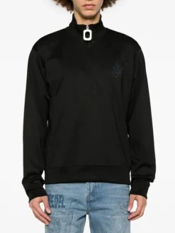 JW ANDERSON Felpe<FELPA ANCHOR MEZZA ZIP Nero