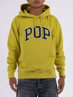 POP TRADING COMPANY Felpe<FELPA ARCH CON CAPPUCCIO Verde