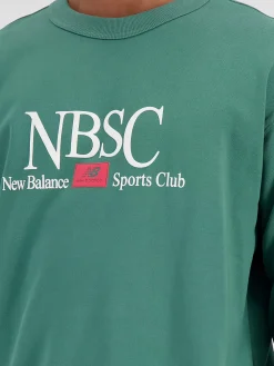 NEW BALANCE Felpe<FELPA ATHLETICS SPORTS CLUB CREWNECK Verde