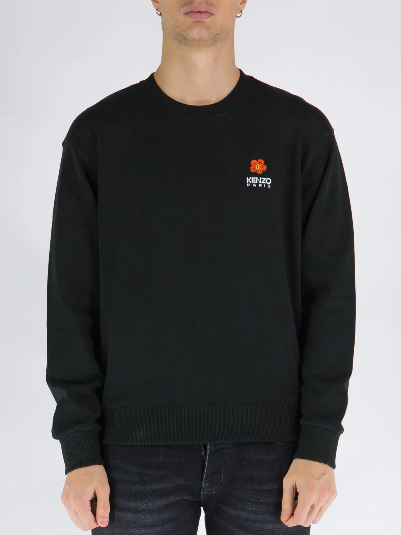 Felpe<FELPA BOKE FLOWER CREST Nero