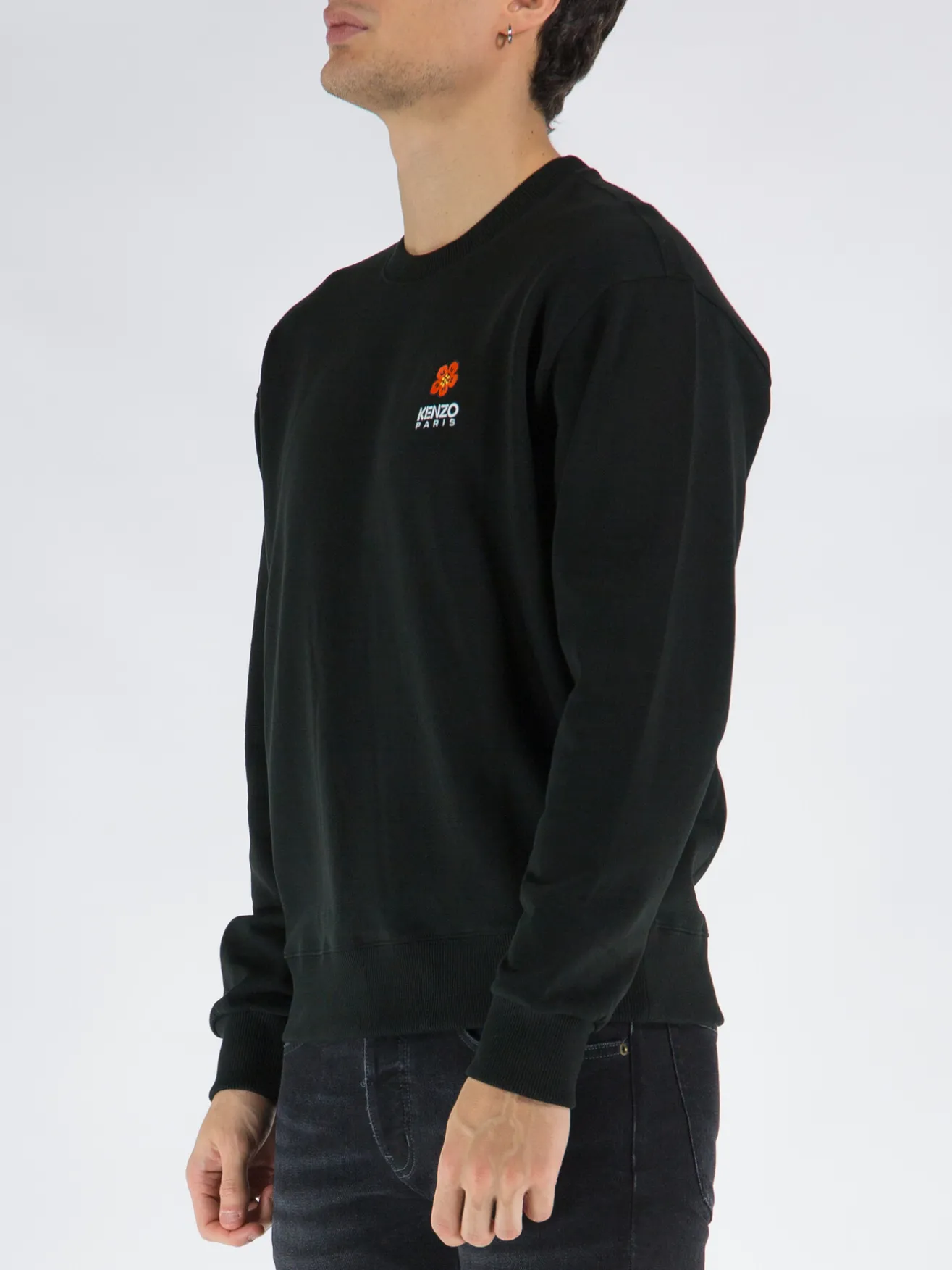 Felpe<FELPA BOKE FLOWER CREST Nero