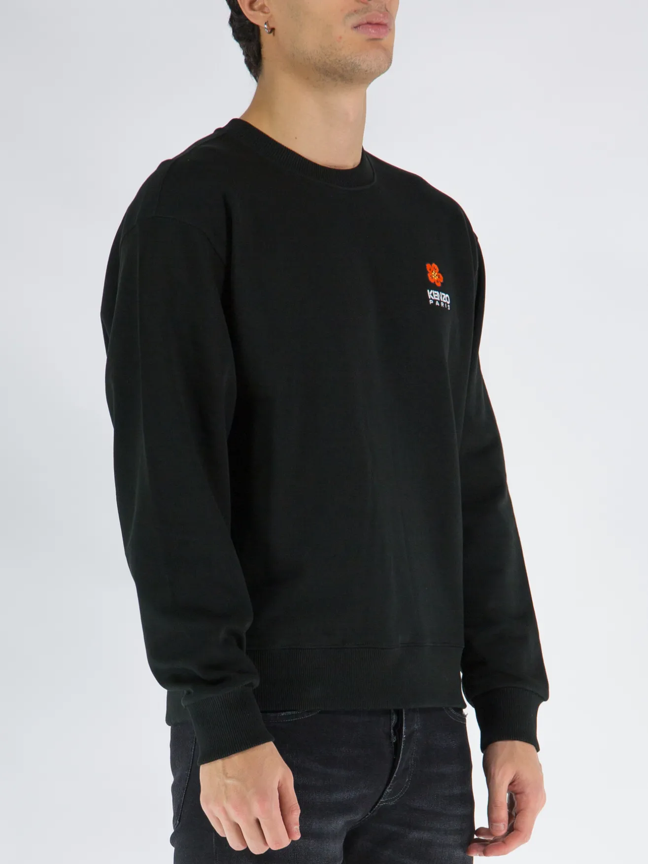 Felpe<FELPA BOKE FLOWER CREST Nero