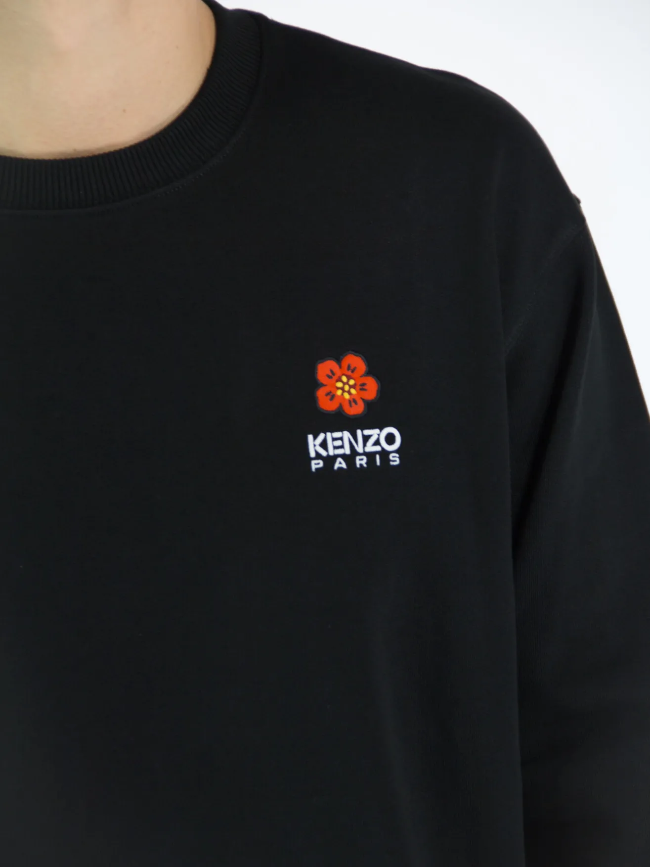 Felpe<FELPA BOKE FLOWER CREST Nero