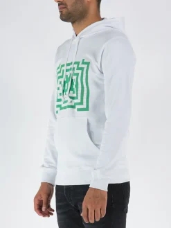 COMME DES GARCONS SHIRT Felpe<FELPA CON CAPPUCCIO Bianco, Verde