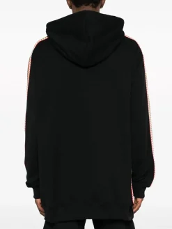 LANVIN Felpe<FELPA CON CAPPUCCIO SIDE CURB OVERSIZED Giallo, Nero