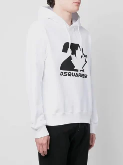 DSQUARED Felpe<FELPA COOL FIT Bianco, Nero