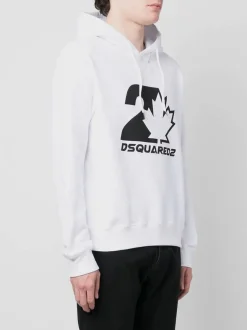 DSQUARED Felpe<FELPA COOL FIT Bianco, Nero