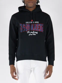 DSQUARED Felpe<FELPA COOL HOODIE Nero