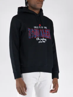 DSQUARED Felpe<FELPA COOL HOODIE Nero