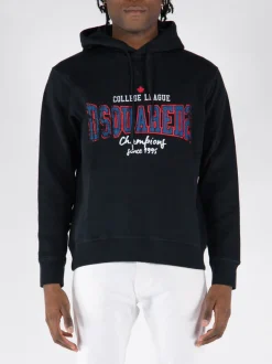 DSQUARED Felpe<FELPA COOL HOODIE Nero