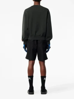 HERON PRESTON Felpe<FELPA CREW BIRD PAINTED Nero