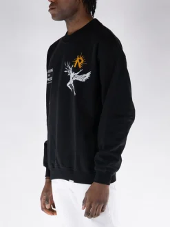 REPRESENT CLOTHING Felpe<FELPA CREW ICARUS Arancione, Bianco, Nero