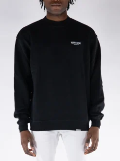 REPRESENT CLOTHING Felpe<FELPA CREW REPRESENT OWNERS CLUB Bianco, Nero