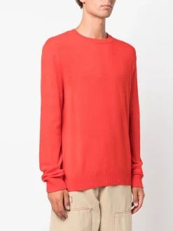 JIL SANDER Felpe<FELPA CREWNECK LONG-SLEEVE Arancione