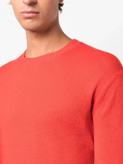 JIL SANDER Felpe<FELPA CREWNECK LONG-SLEEVE Arancione
