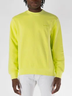 CARHARTT WIP Felpe<FELPA DUSTER SCRIPT Giallo, Fluo