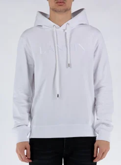 LANVIN Felpe<FELPA EMBROIDERED Bianco
