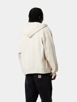 CARHARTT WIP Felpe<FELPA FULL ZIP AMERICAN SCRIPT Bianco