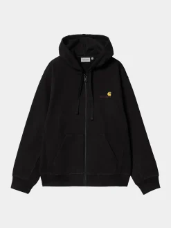 CARHARTT WIP Felpe<FELPA FULL ZIP AMERICAN SCRIPT Nero