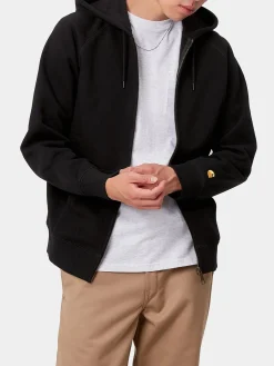 CARHARTT WIP Felpe<FELPA FULL ZIP CHASE Nero