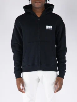 NAHMIAS. Felpe<FELPA FULL ZIP CON LOGO Nero